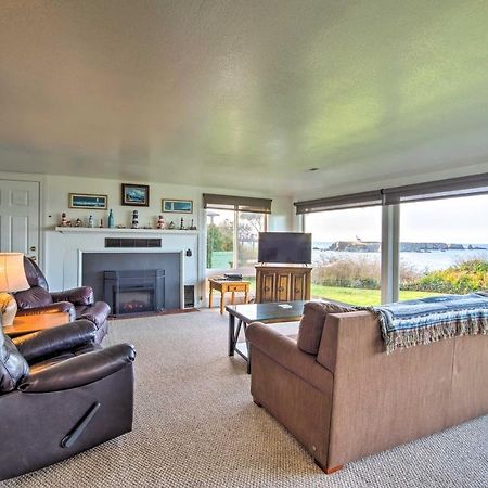 Cliffside Lighthouse Beach Home With Ocean View Coos Bay Exterior foto